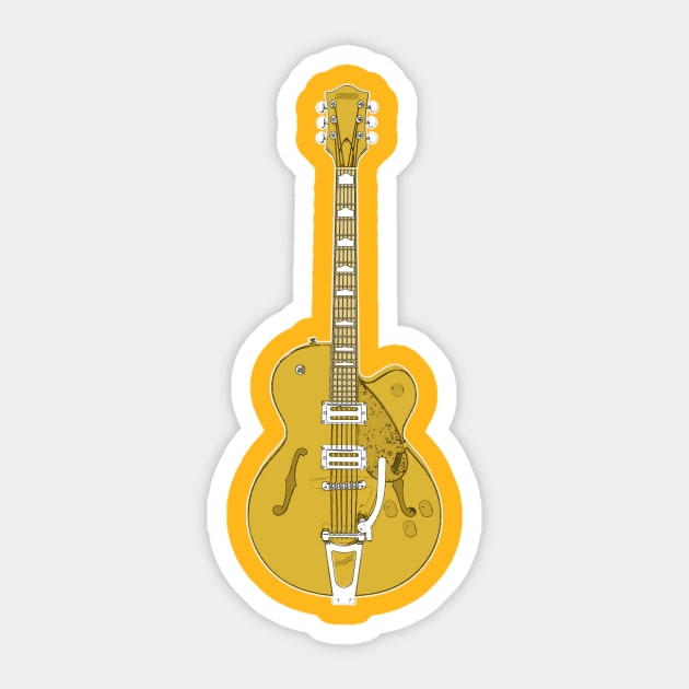 Gretsch Guitar Gretsch Sticker TeePublic